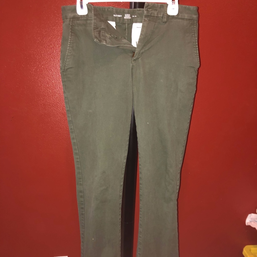 Old Navy - Green 28x30 Ultimate Straight Pants